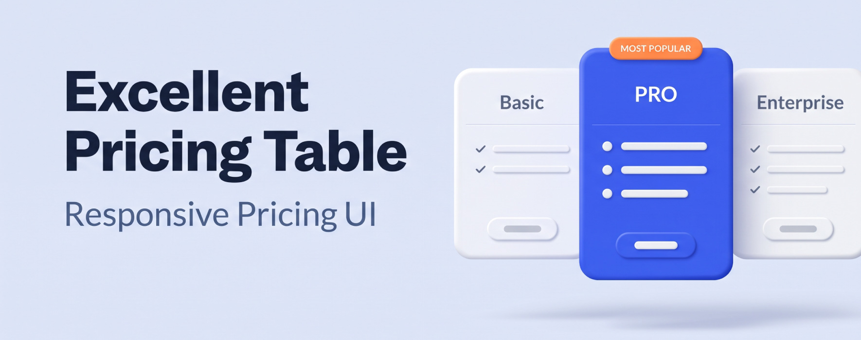 Excellent Pricing Table – Responsive Pricing UI