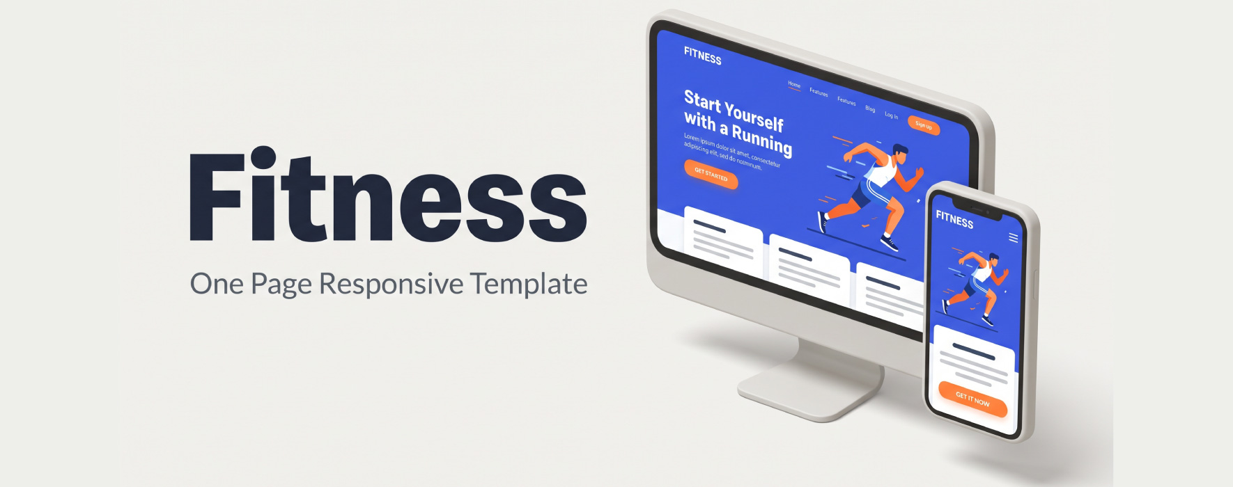 Fitness – Responsive One-Page Website Template