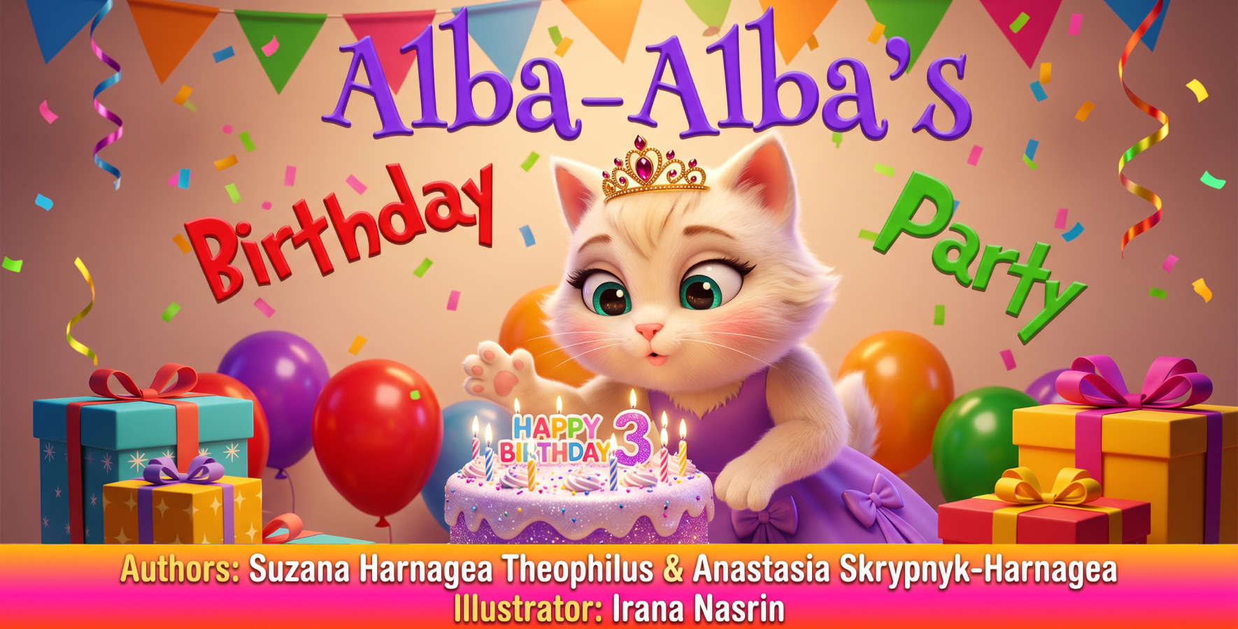 Alba’s Birthday Party: World of Cats – Book Illustration