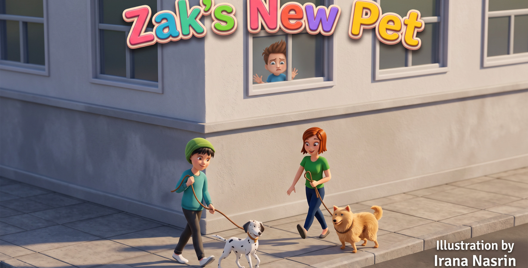 Zak’s New Pet – Children’s Book Illustration